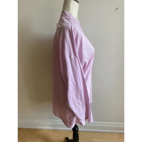 WE the Free women long sleeve top sz small mock neck tshirt oversized - Picture 2 of 5